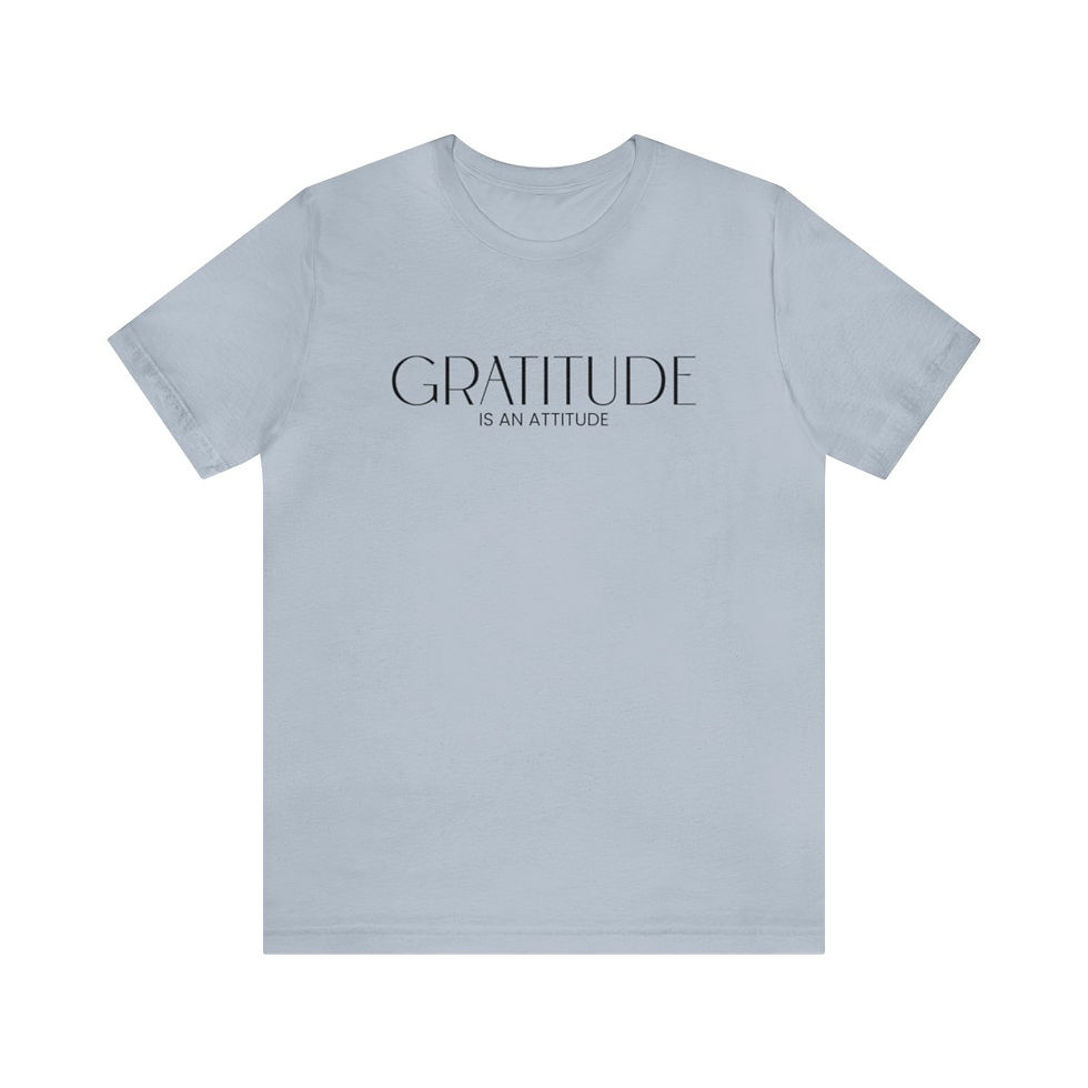 Thumbnail: Unisex Jersey Short Sleeve Tee - Gratitude Is An Attitude