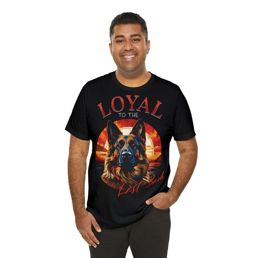 Thumbnail: Unisex Jersey Short Sleeve Tee - Loyal To The Last Bark