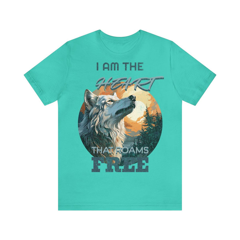 Thumbnail: Unisex Jersey Short Sleeve Tee - I Am The Heart That Roams Free