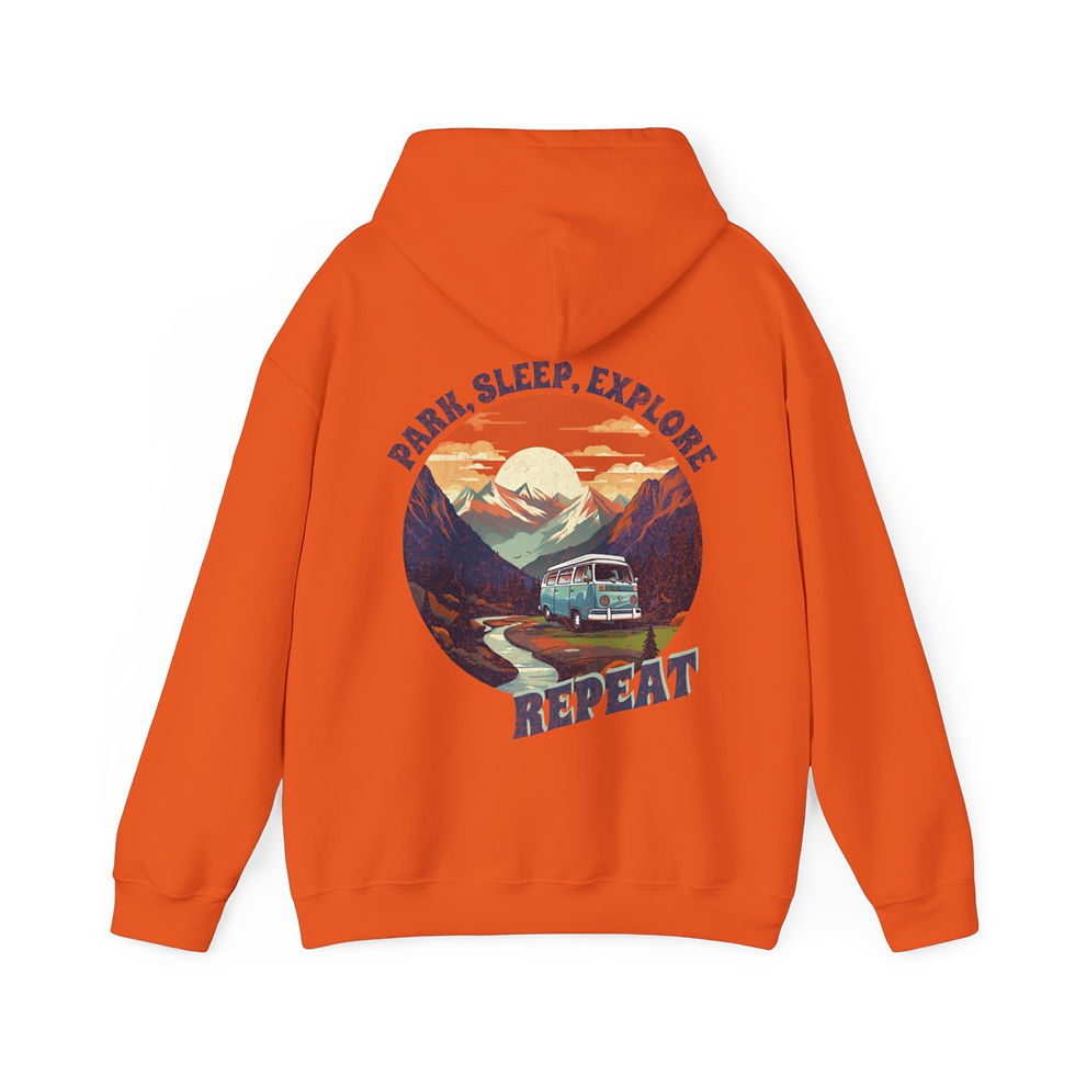 Thumbnail: Unisex Heavy Blend™ Hooded Sweatshirt - Park, Sleep, Explore, Repeat