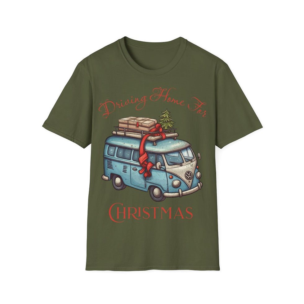 Thumbnail: Unisex Softstyle T-Shirt - Driving Home For Christmas