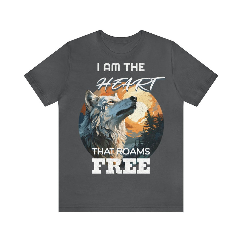 Thumbnail: Unisex Jersey Short Sleeve Tee - I Am The Heart That Roams Free