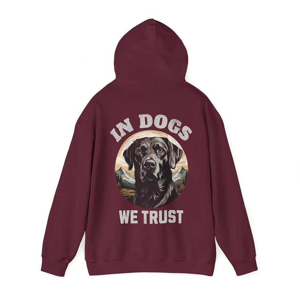 Thumbnail: Unisex Heavy Blend™ Hooded Sweatshirt - In Dogs We Trust