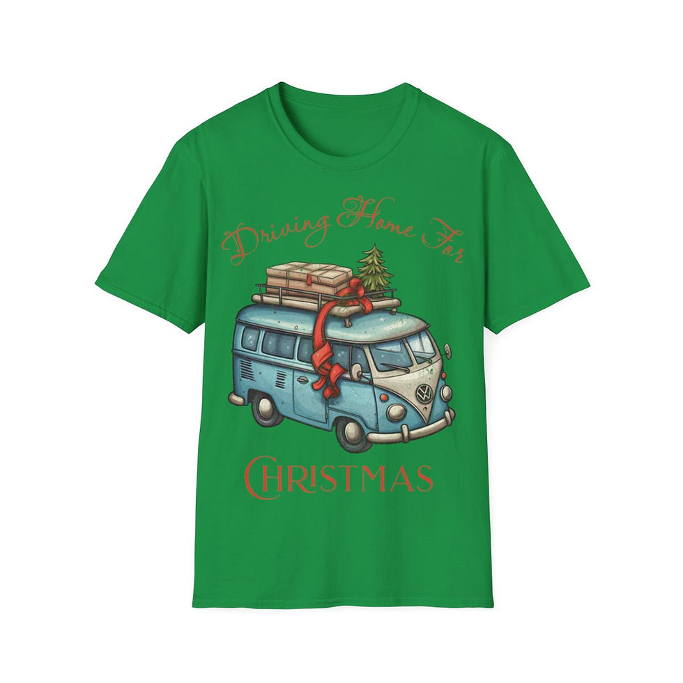 Thumbnail: Unisex Softstyle T-Shirt - Driving Home For Christmas