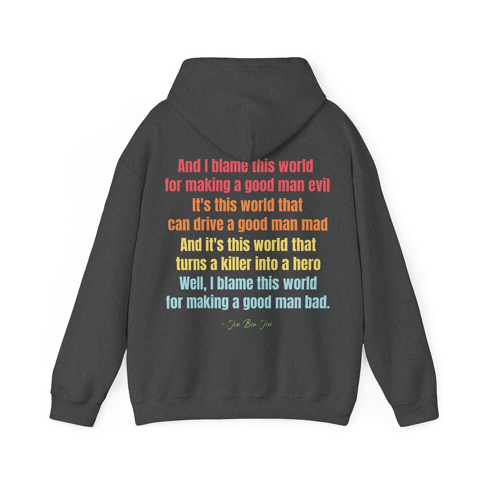 Thumbnail: Unisex Heavy Blend™ Hooded Sweatshirt - And I Blame This World...