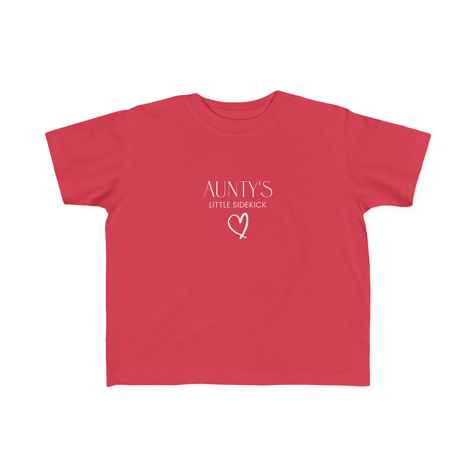 Thumbnail: Toddler's Fine Jersey Tee - Aunty's Little Sidekick