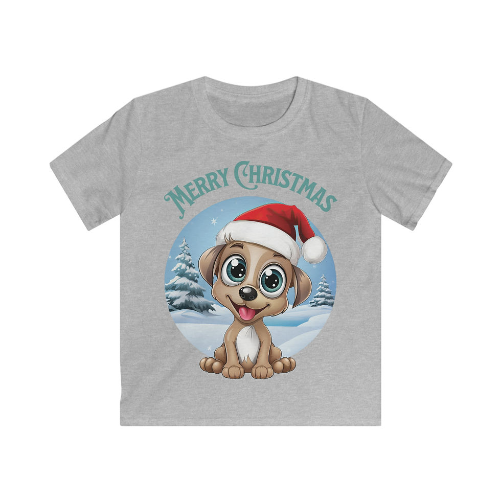 Thumbnail: Kids Softstyle Tee - Merry Christmas