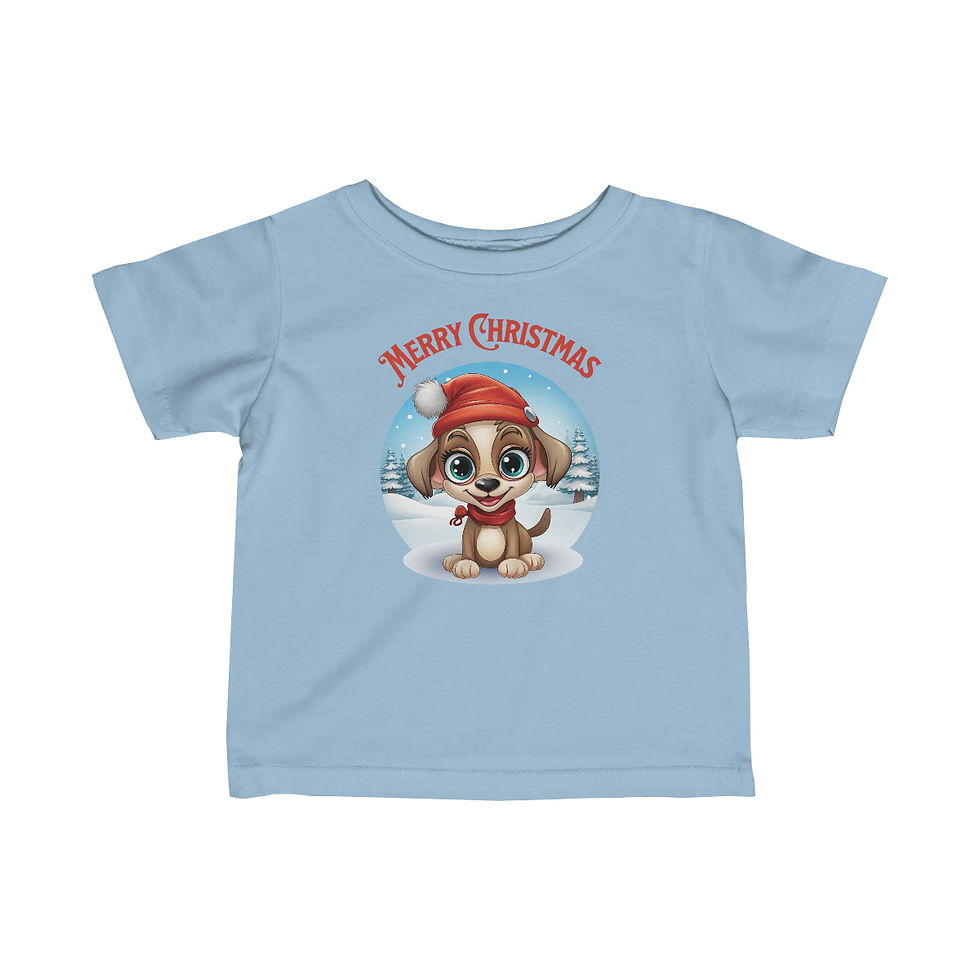 Thumbnail: Infant Fine Jersey Tee - Merry Christmas