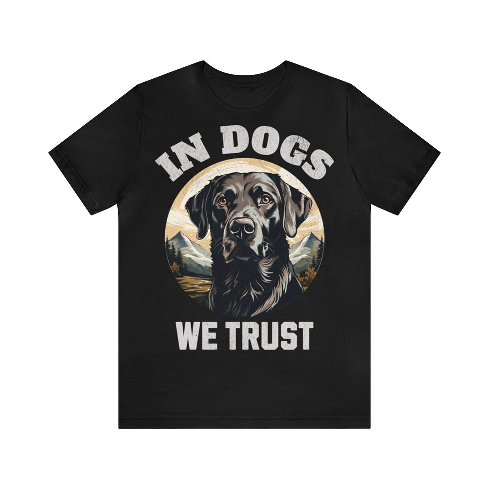 Thumbnail: Unisex Jersey Short Sleeve Tee - In Dogs We Trust
