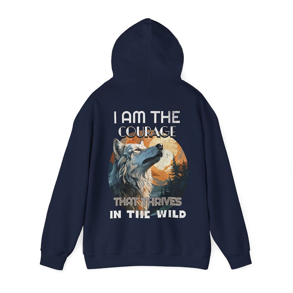 Thumbnail: Unisex Heavy Blend™ Hooded Sweatshirt - I Am The Courage