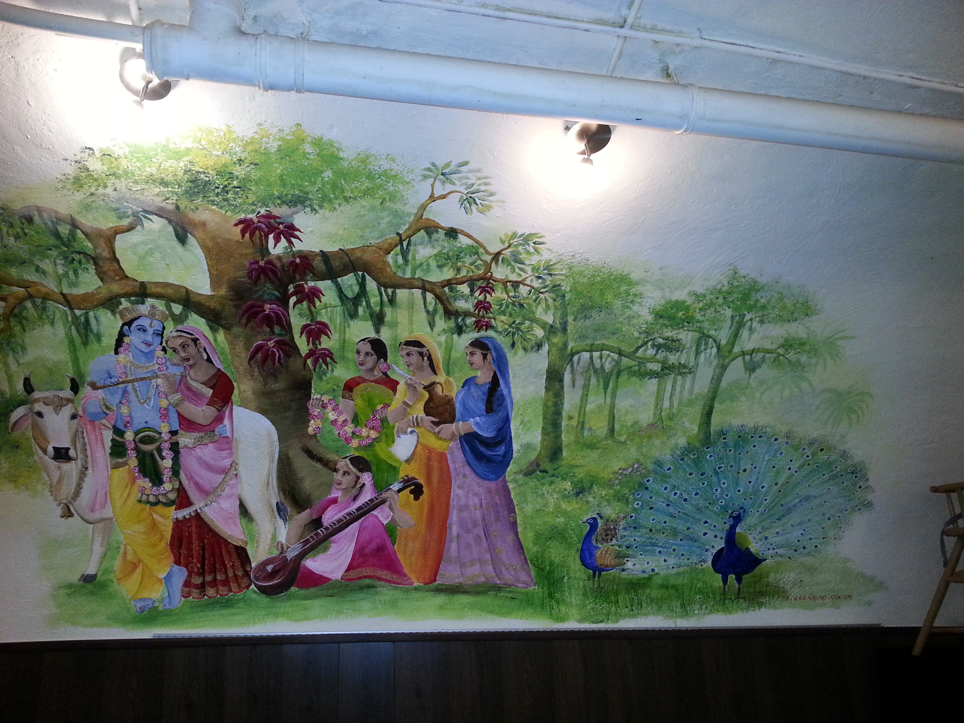 Krishna with milkmaidens
