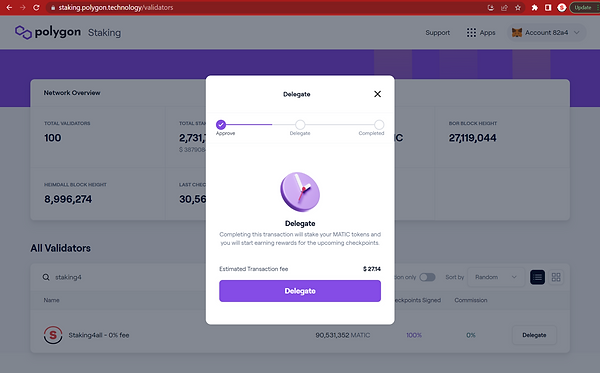 How to stake on Polygon