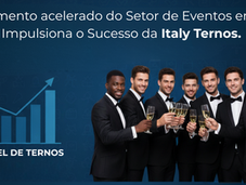 Crescimento acelerado no setor de eventos. 