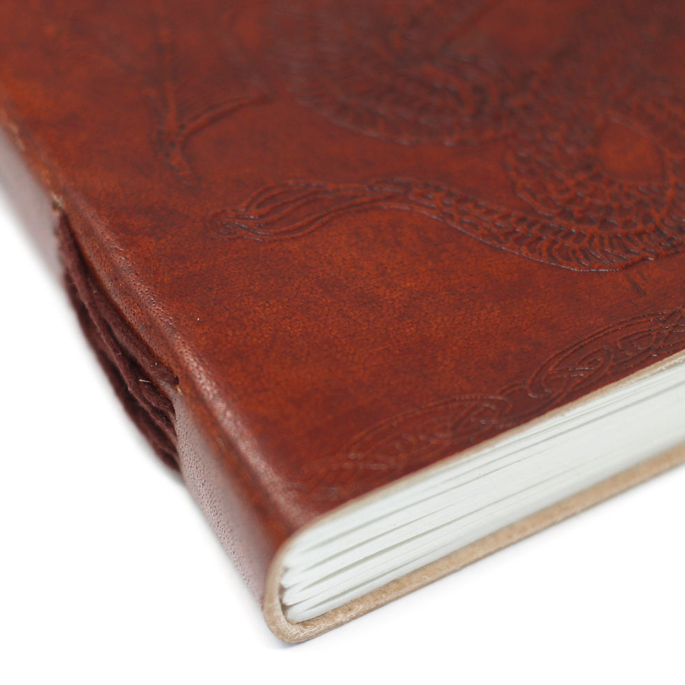 Thumbnail: Leather DRAGON Notebook (6x8")
