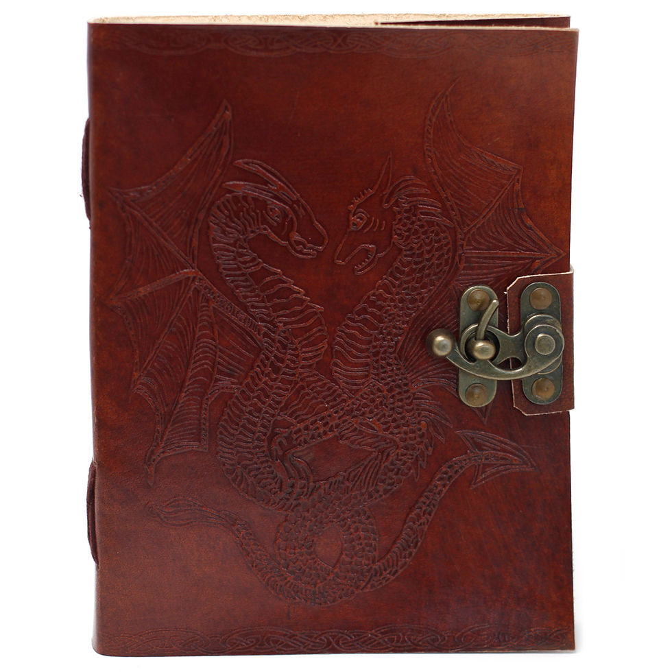 Thumbnail: Leather DRAGON Notebook (6x8")