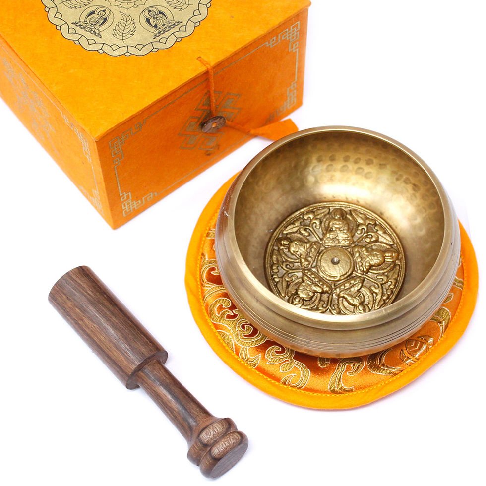 Thumbnail: Five Buddha Singing Bowl Set 10cm (min 400gm)