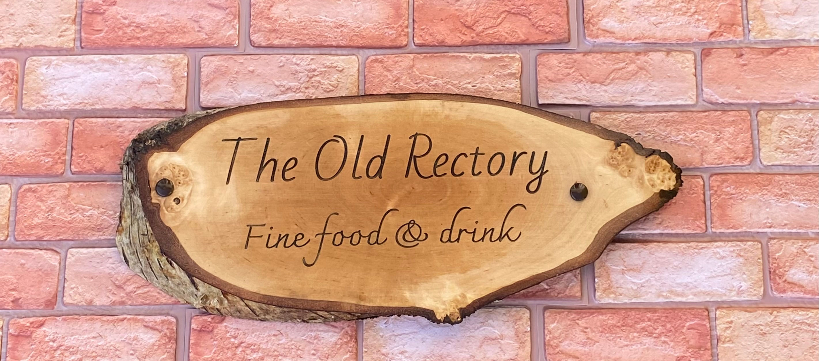 Medium Rustic Wooden Slice Sign