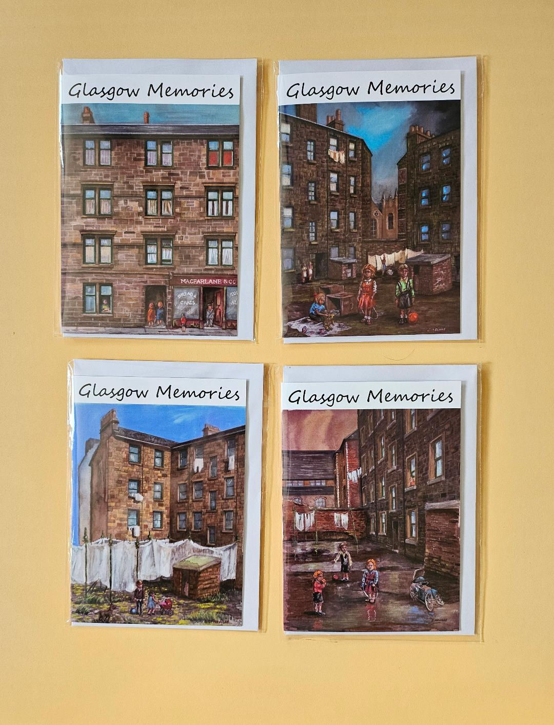 Glasgow Memories Art Cards Set of 4
