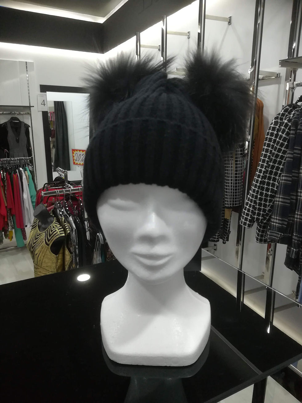 Miniatura: Gorro pompón doble 