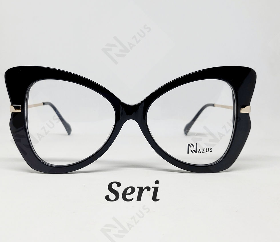 NAZUS SERI C1 BLACK [53-17-140] BUTTERFLY EYEGLASSES 