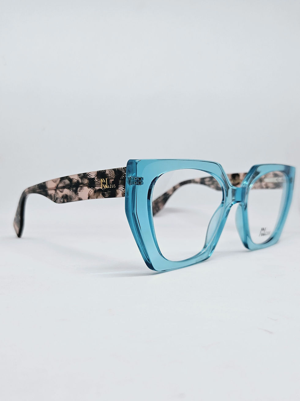 Thumbnail: NAZUS BARADI C4 TURQUOISE  [55-21-143]  XL EYEGLASSES 
