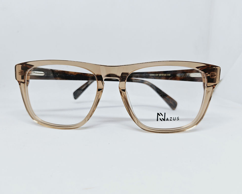 Thumbnail: NAZUS VIWA C4 [54-18-145]  TRANSPARENT BROWN  EYEGLASSES 