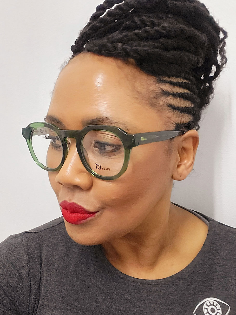 Thumbnail: NAZUS MPUMI C4 GREEN [48-23-145] UNISEX EYEGLASSES   K