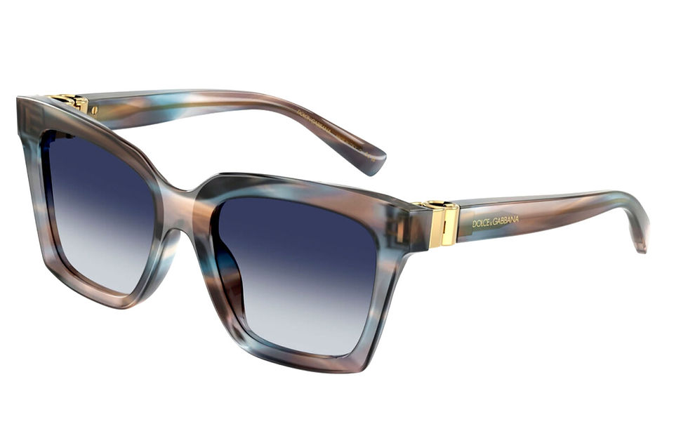 Thumbnail: DOLCE AND GABBANA DG 4498 344814 STRIPPED BLUE 55MM SUNGLASSES P