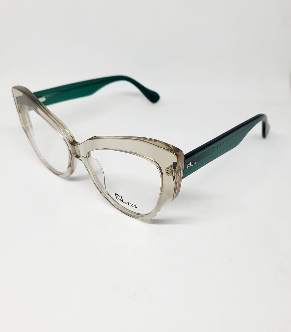 Thumbnail: NAZUS AMOGELANG TRANSPARENT GREEN [53-16-143]  CATEYE EYEGLASSES P