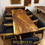 Miniatura: MESA DE PAROTA CON BASE DE MADERA EN X