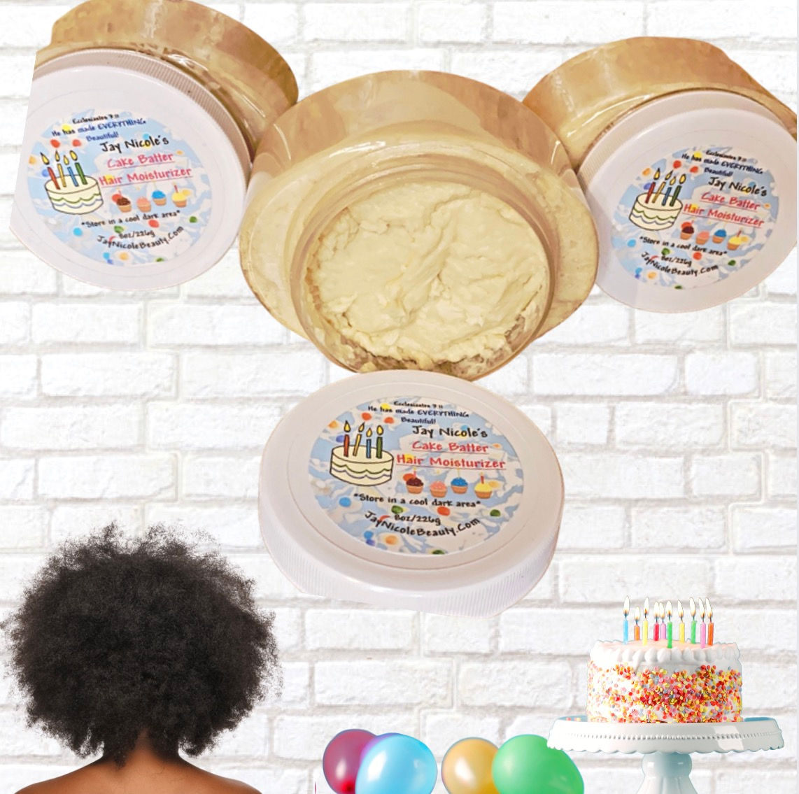 Jay Nicole's Cake Batter Hair Moisturizer  8oz