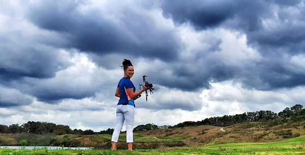 kathleen with drone
