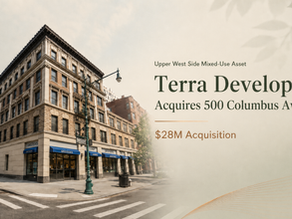 500 Columbus Avenue acquisition of a mixed-use Upper West Side property by Terra Developers