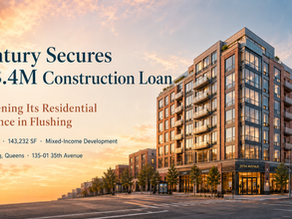 【NYC Real Estate】Century Development Group Secures $43.4M Construction Loan for Flushing Residential Project