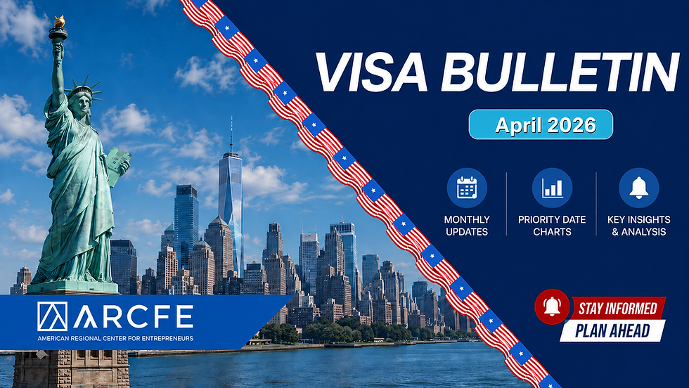 【ARCFE News】APRIL 2026 VISA BULLETIN