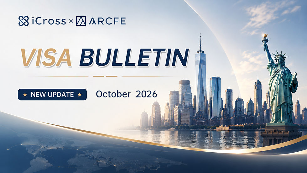 October 2026 Visa Bulletin update from iCross and ARCFE