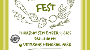 Annual Harvest Fest Sept. 4th!