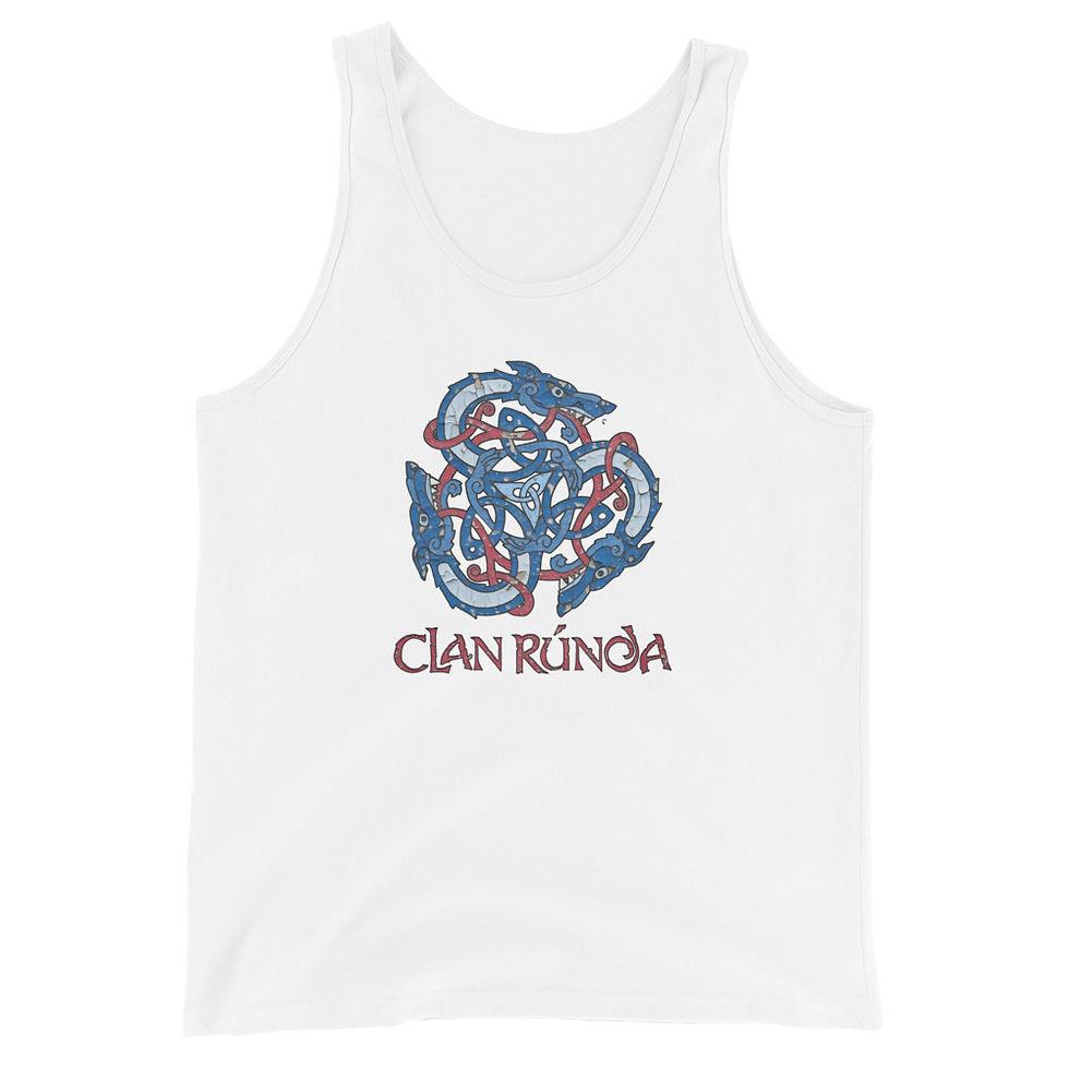 Thumbnail: Clan Rúnda Distressed Logo Tank Top