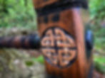 Thumbnail: Klan Rúnda - Celtic Knot Wooden Hammer / Mjölnir