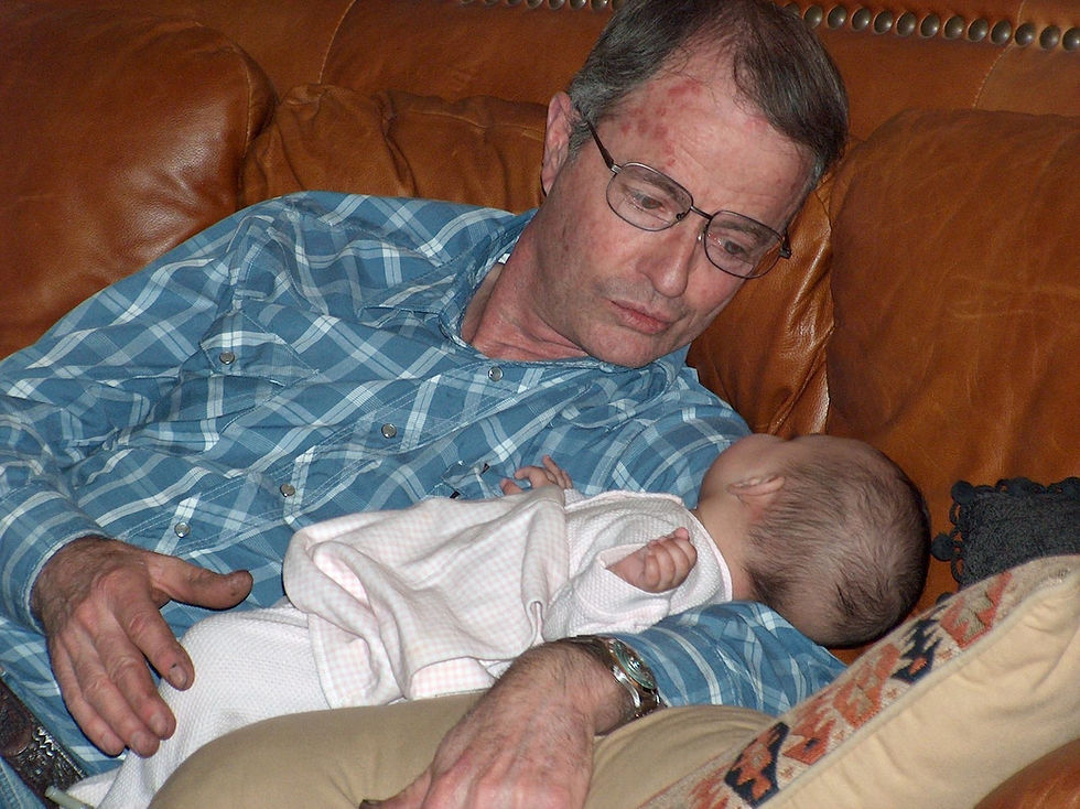 Wendell D Nicholson with grandchild