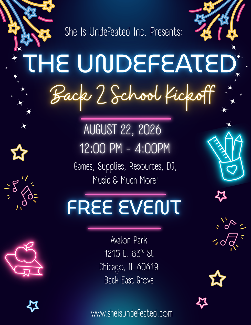 The Undefeated Back 2 School Kickoff