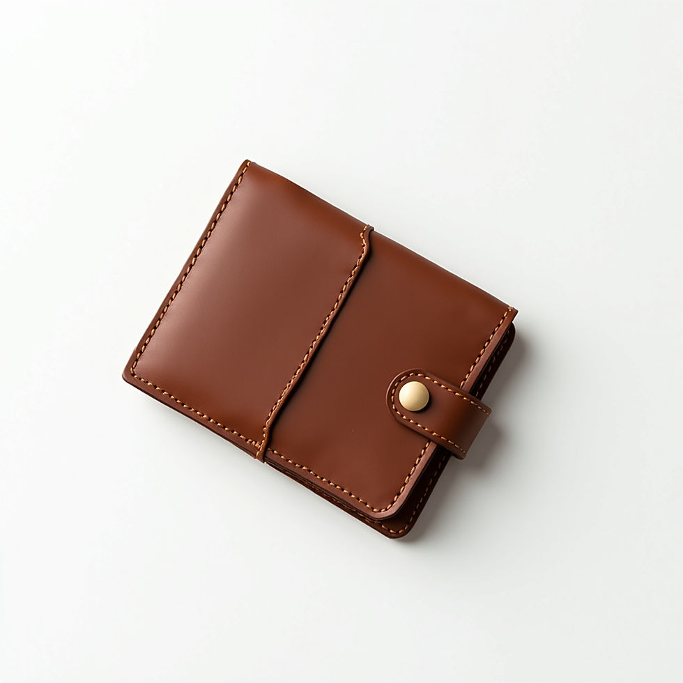 Cartera De Cuero Minimalista