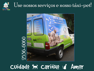 Bora lá começar a semana com o nosso táxi-pet e serviços em nossa loja?