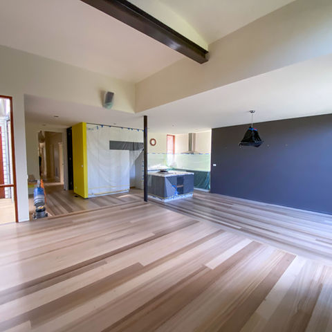 Baltic Pine and Tasmanian Oak Blend with Jarrah Accents in White Wash Lime