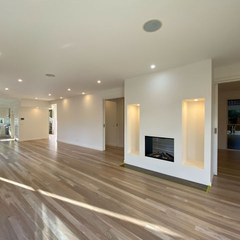 Bleached Spotted Gum with modern lime wash custom colour - Brighton