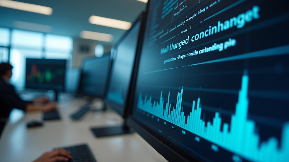 Close-up view of a computer screen displaying medical notes generated by AI