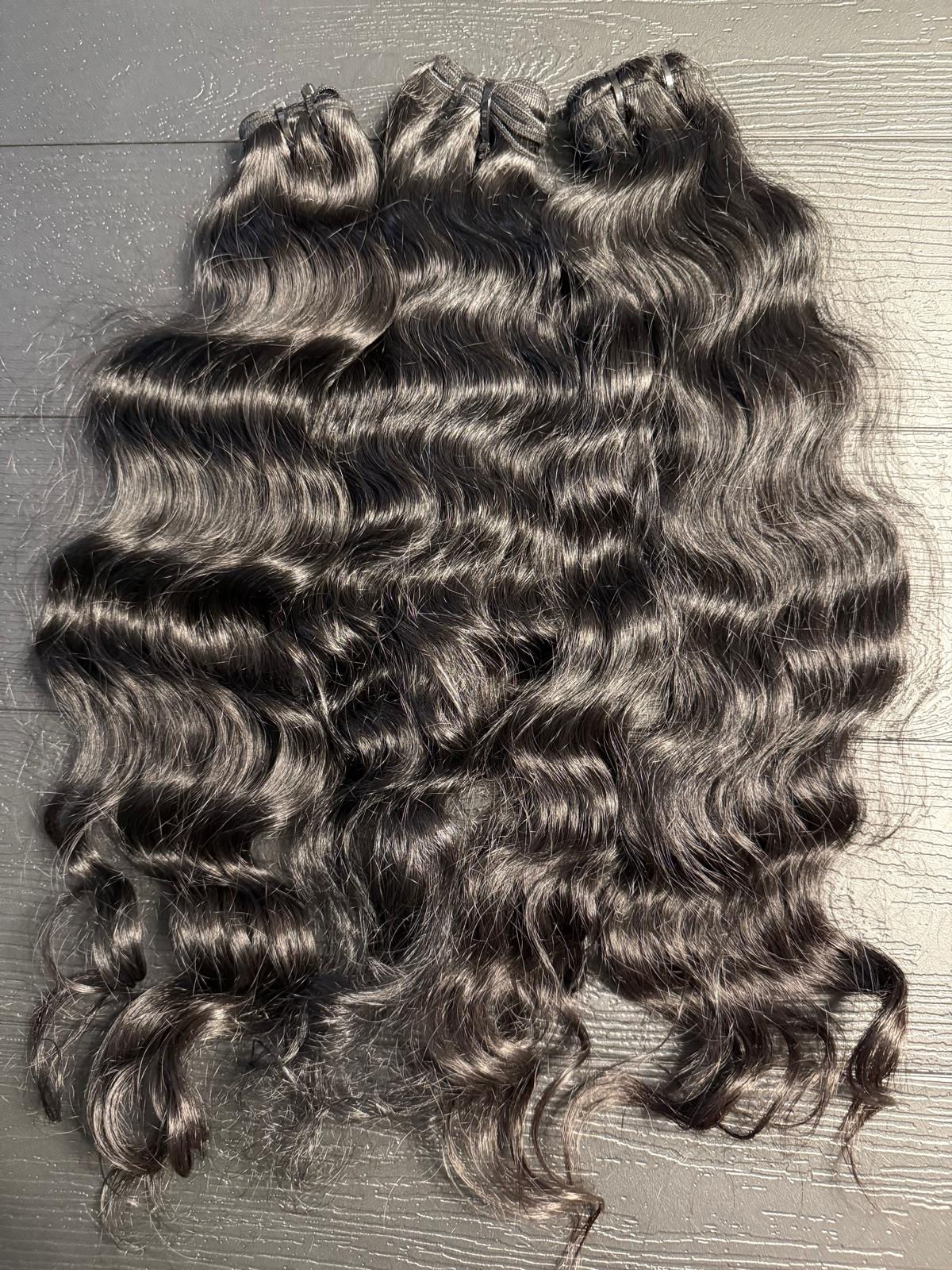 ✅#79{Raw Indian} 3 pcks, 24/24/26 Wavy Curly