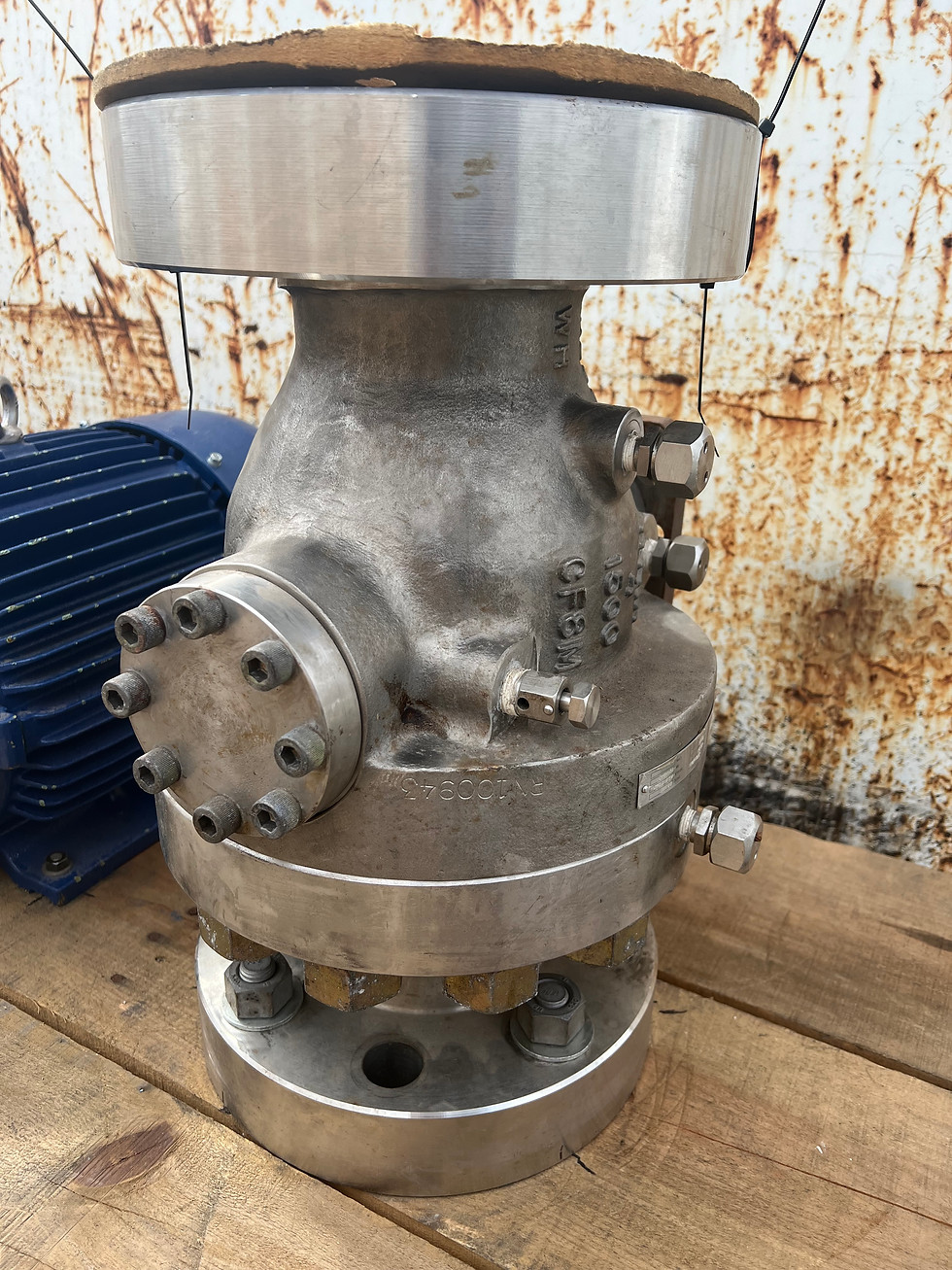 Thumbnail: 370D6 4" Stainless Steel 316 Rare Find NEW! Cameron WKM Ball Valve