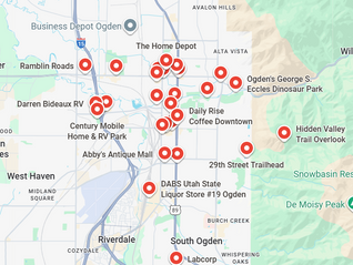 WSR Ogden UT Area Ski Map