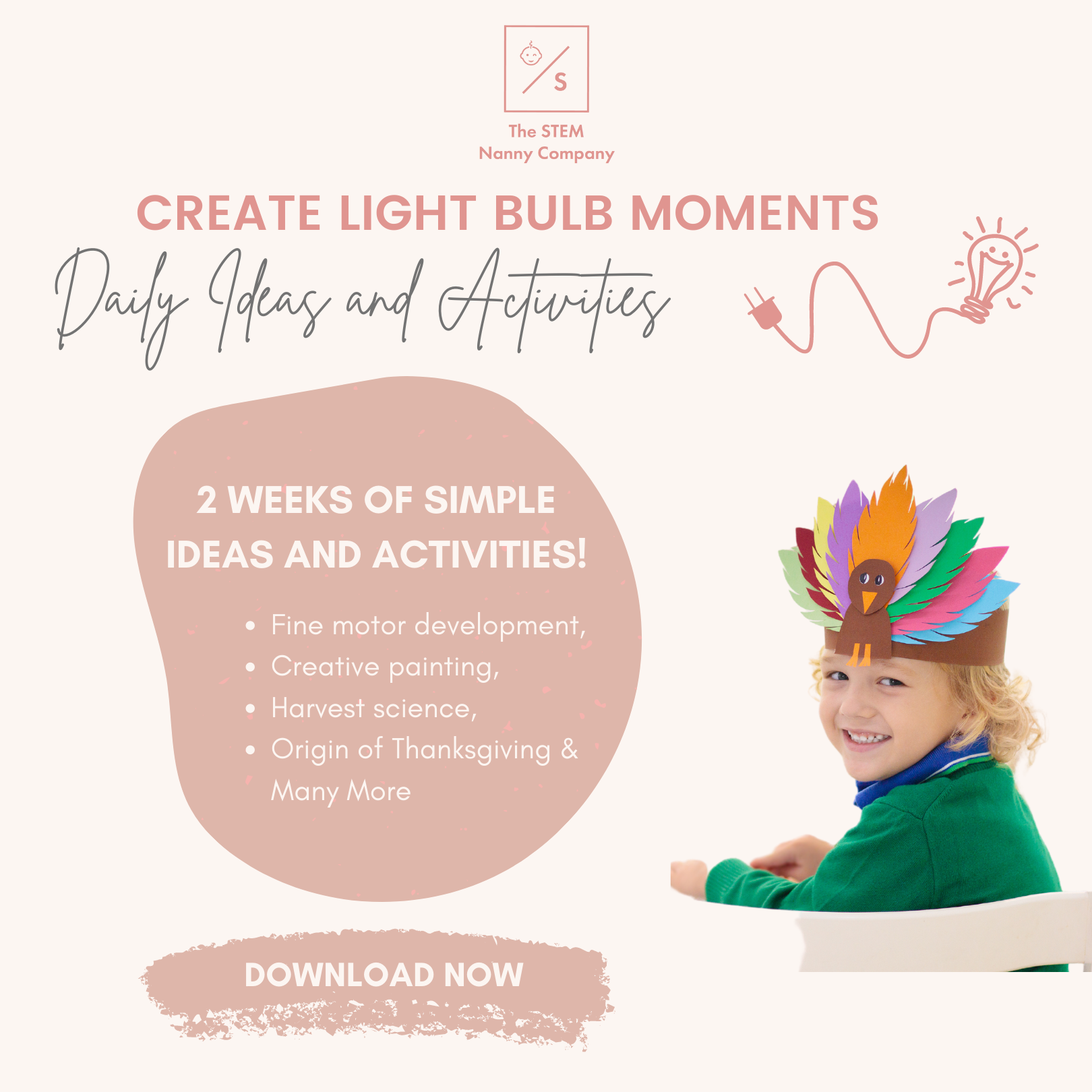 Thanksgiving and Harvest Daily Activities Sheet